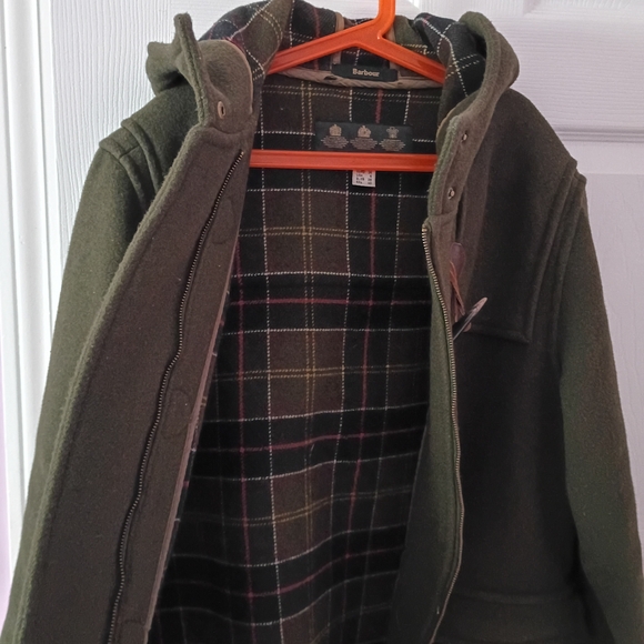 Women Barbour Dark Green Duffle Coat/Jacket size 6 - Picture 4 of 7